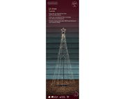 LED Baum mit Eisenstruktur und Funkel-Effekt, frontal fotografiert