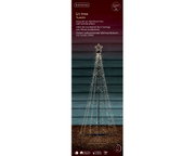 LED Baum mit Eisenstruktur und Funkel-Effekt, frontal fotografiert