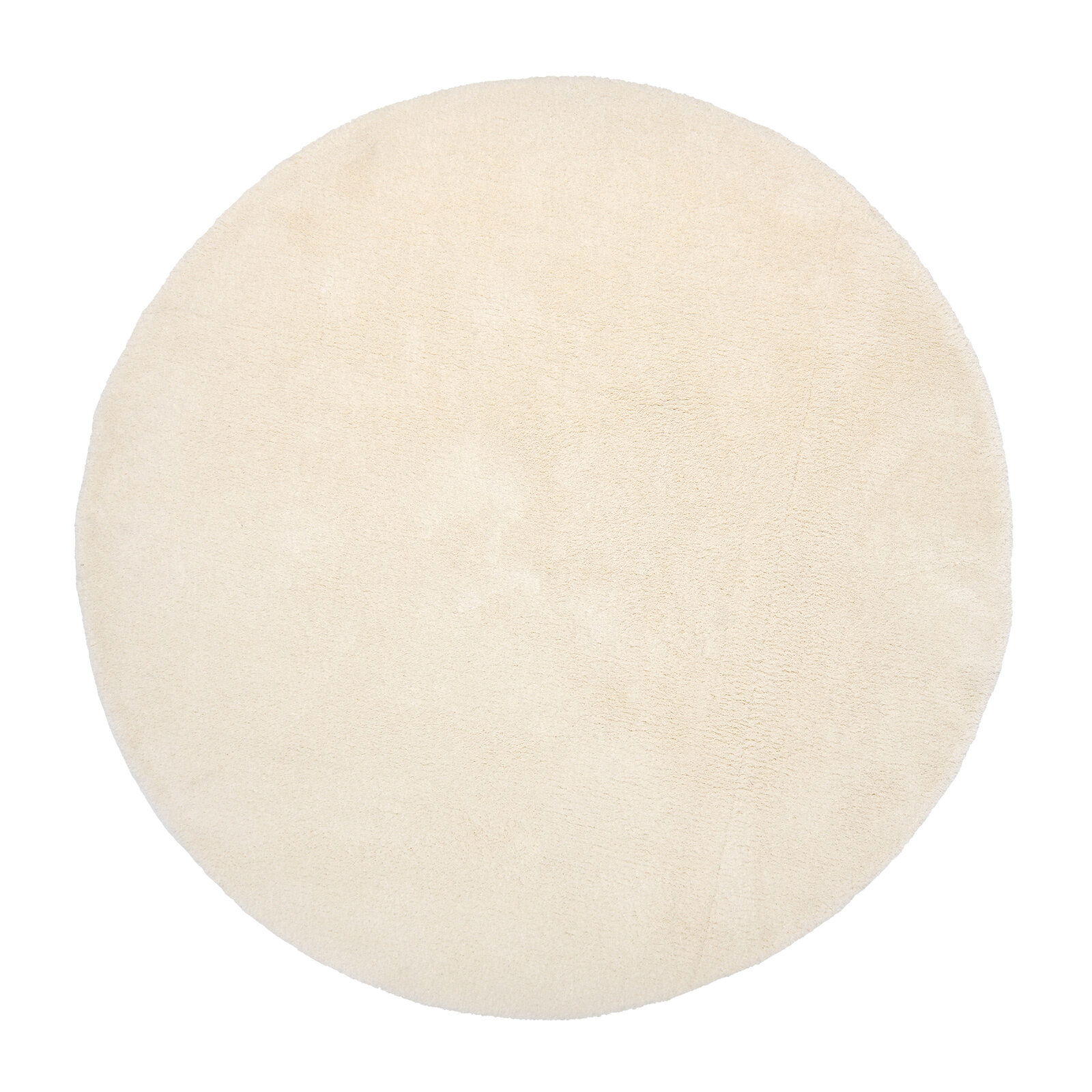 OCI Soft Dream ca. 150cm rund SOFT DREAM Runder, cremefarbener Teppich mit weicher Oberfläche, Draufsicht