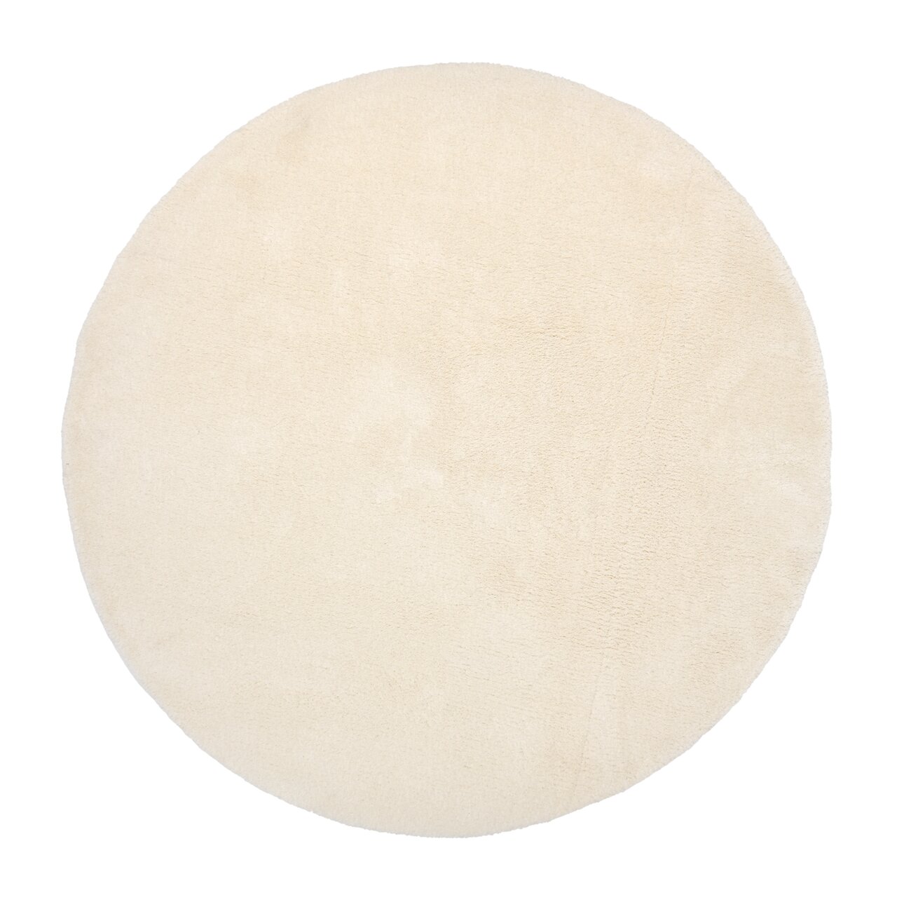 OCI Soft Dream ca. 150cm rund SOFT DREAM Runder, cremefarbener Teppich mit weicher Oberfläche, Draufsicht