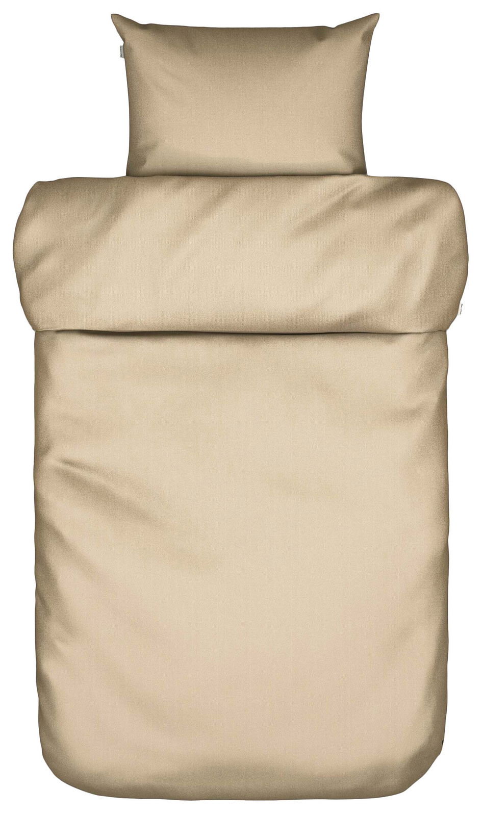 Beige Bettwäsche-Set 135x200cm, Draufsicht