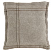 Kissenbezug 50x50cm in beige mit Streifenmuster, Ansicht von oben