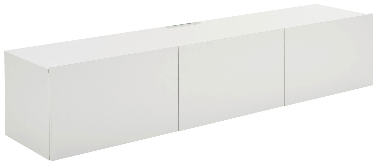 Hom´in TV-Hängelowboard 180 NEWNIQ Weißes TV-Hängelowboard mit drei Türen, seitliche Perspektive