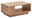 Zurbrüggen Couchtisch SYLT Moderner Couchtisch aus Holz in rechteckiger Form mit natürlicher Holzmaserung, seitliche Perspektive.