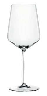 Weißweinglas aus klarem Glas, frontal abgebildet mit elegantem, langem Stiel und breitem Kelch.