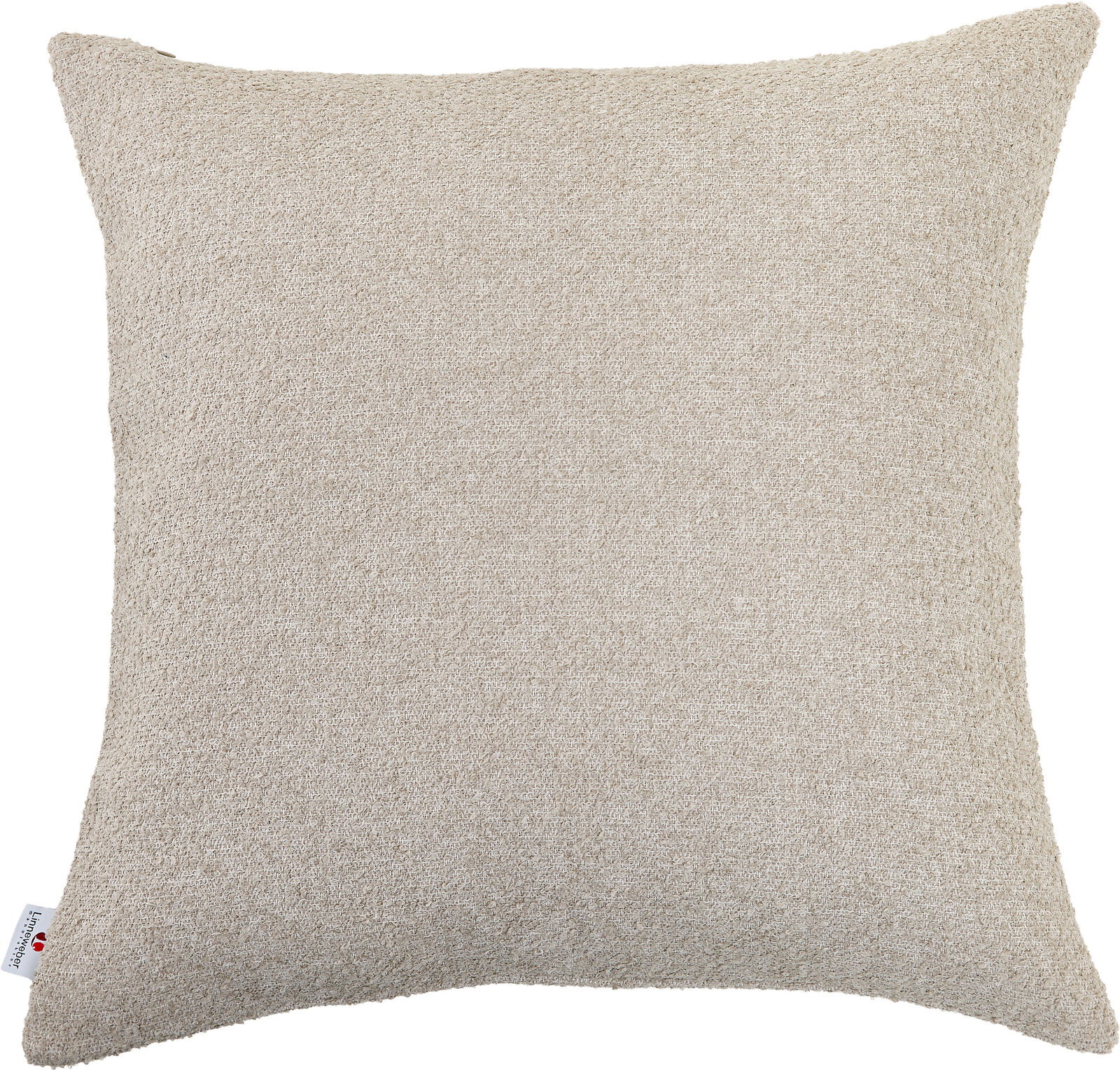Beiges Outdoor-Kissen in quadratischer Form, Frontalansicht