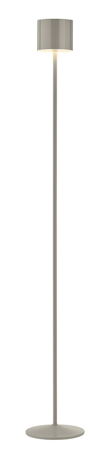 Musterring Accu-staande lamp MARISA Moderne Akku-Stehleuchte in Grau, seitliche Perspektive
