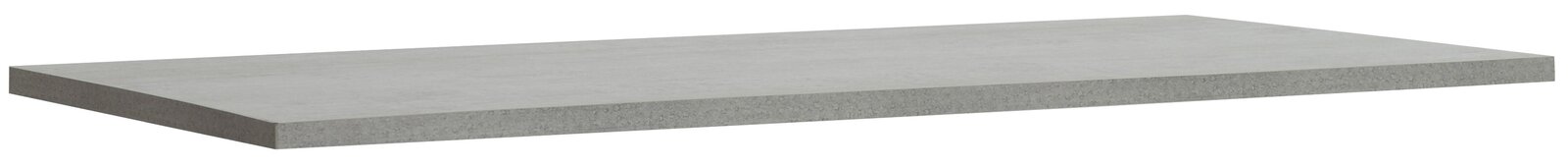 E-Serie Tischplatte E-START Graue Tischplatte aus Betonoptik, perspektivisch von der Seite gezeigt