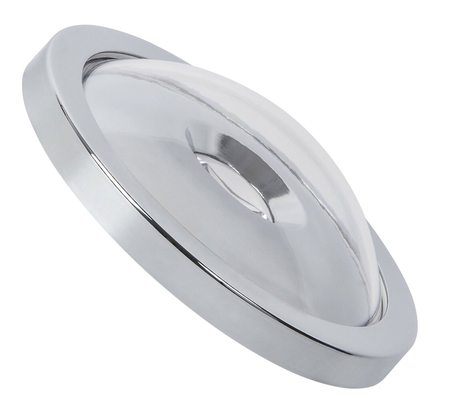 LED-Leuchtmittel BRIGHTEYE in Chrom, seitliche Perspektive