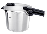Schnellkochtopf Vitaquick 6 l aus Edelstahl, seitliche Perspektive