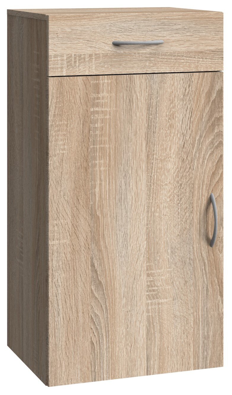XORA Kommode MULTIRAUMKONZEPT Holzfarbene Kommode mit einer Schublade und einer Tür, seitliche Perspektive