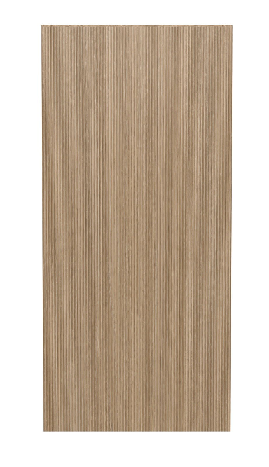 XORA Hängeschrank TOULON Frontansicht eines Hängeschranks mit vertikaler Holzmaserung in hellem Braunton