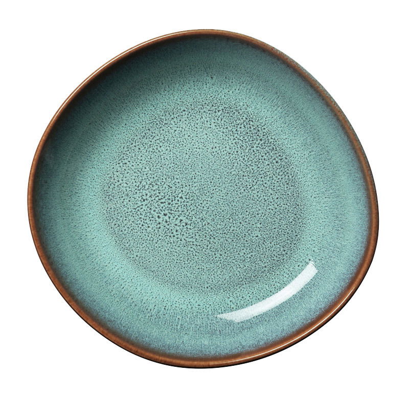 Obstschale Lave 470ml in Türkis, Draufsicht