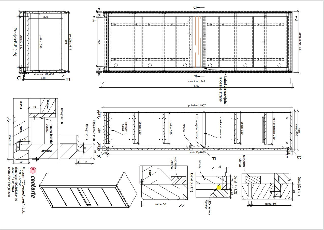 Linea Natura Garderobenschrank CLEVELAND