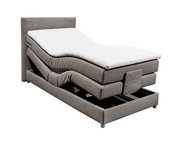 Boxspringbed met verstelbaar hoofd- en voeteneinde, zijaanzicht