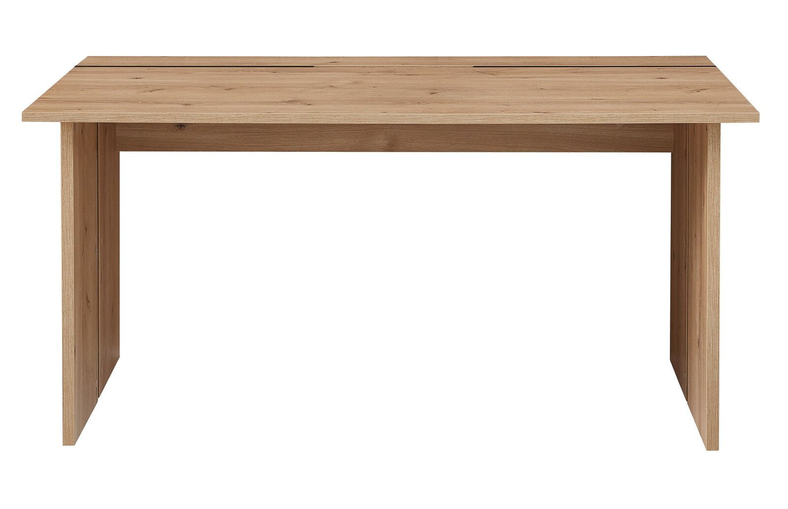 Moderner Schreibtisch aus Holz in Frontalansicht