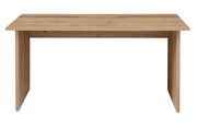 Moderner Schreibtisch aus Holz in Frontalansicht