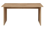 Moderner Schreibtisch aus Holz in Frontalansicht