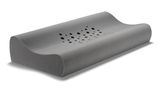 Orthopädisches Kissen mit ergonomischer Form und Belüftungslöchern, seitliche Perspektive
