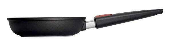 Gusspfanne 20cm Nowo Titanium, Seitenansicht mit langem Griff