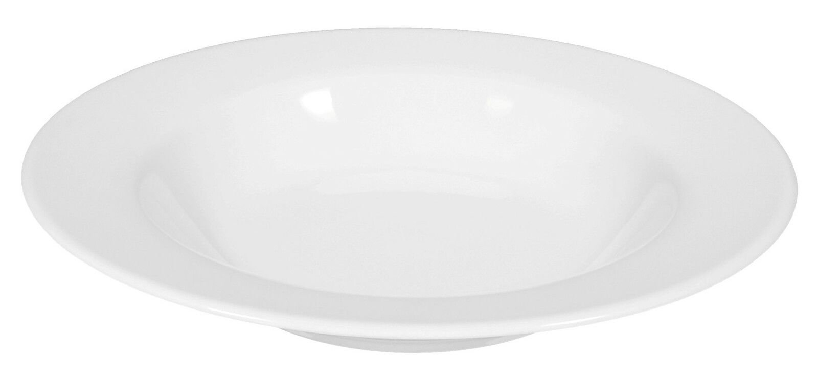 Seltmann Weiden Suppenteller Rondo/Liane uni 7 Weißer Suppenteller Rondo/Liane 22cm, seitliche Perspektive