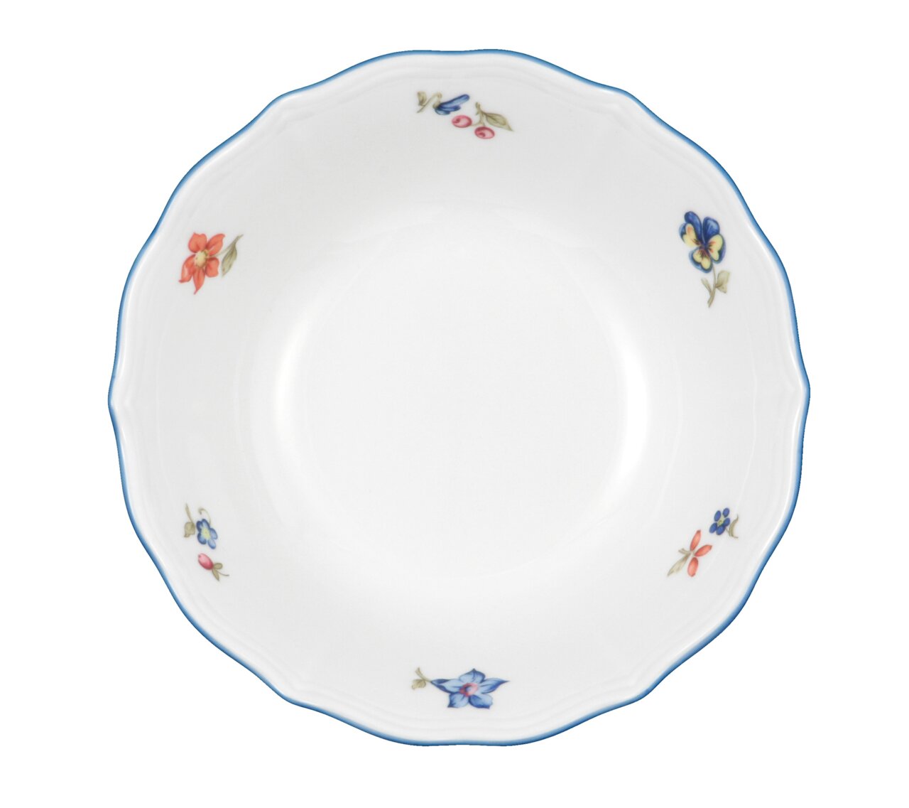 Seltmann Weiden Dessertschaaltje SONATE NOSTALGIE Dessertschaaltje Sonate 15 cm met bloemmotief, bovenaanzicht