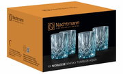 Verpakking van de Nachtmann Noblesse whiskyglazenset met vier kristallen glazen, zijaanzicht