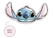 Formkissen in Form eines blauen Cartoon-Charakters mit großen Ohren, Vorderansicht