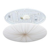 LED-Deckenleuchte NIEVES 1 in geöffneter Perspektive, zeigt die interne LED-Struktur und das dekorative Muster auf der Abdeckung.