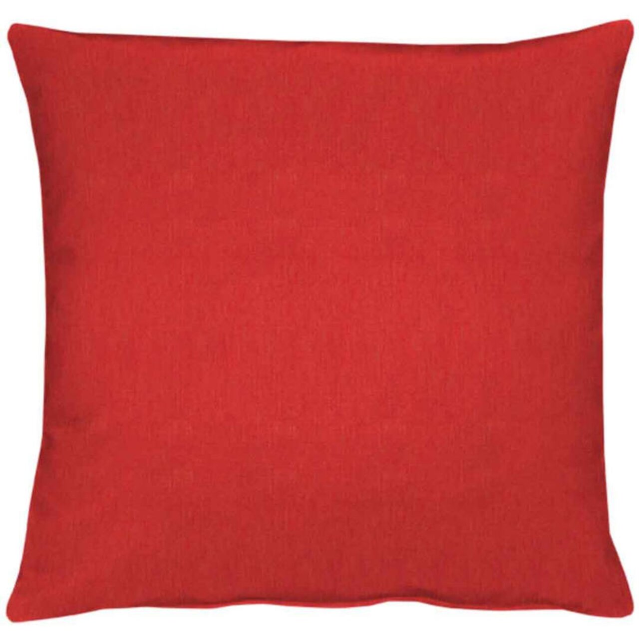 Rote Kissenhülle ca. 49x49cm, frontal abgebildet