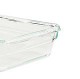 Rechteckige Glasbox 0,45 L, Nahaufnahme von der Seite