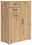 Carryhome Kommode MULTISTAURAUM Holzkommode mit zwei Schubladen und einer Tür, seitliche Perspektive