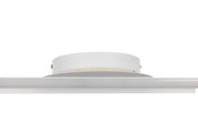 LED-Deckenleuchte in seitlicher Perspektive mit sichtbaren LED-Lampen.