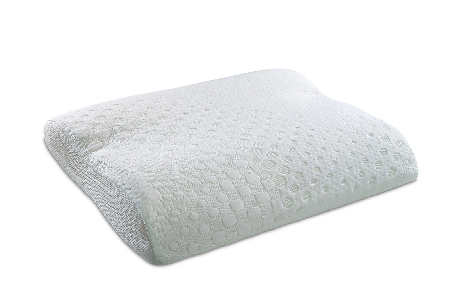 Max Berger Kissen NATURE 100 Orthopädisches Kissen mit strukturierter Oberfläche, seitliche Perspektive