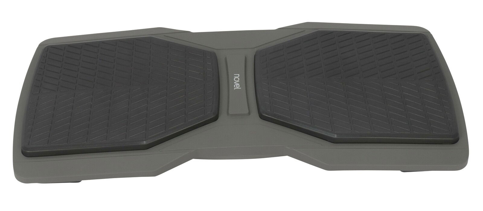 Fußstütze in grauer Farbe mit rutschfester Oberfläche, Draufsicht