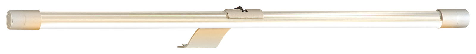 XORA TwinLED-Aufsatzleuchte QS966 Seitenansicht einer TwinLED-Aufsatzleuchte mit schlankem, zylindrischem Design und Halterung.