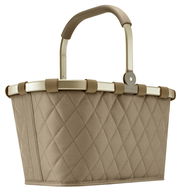 Carrybag in Rhombus Olive Design, seitliche Perspektive