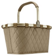 Carrybag in Rhombus Olive Design, seitliche Perspektive