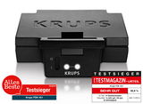 Frontansicht des Krups FDK 451 Sandwich-Toasters mit Testsieger-Auszeichnungen.