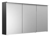 Spiegelschrank mit drei Türen, seitliche Perspektive