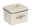 Wenko Badbox mit Deckel URI Beige Badbox mit Deckel und Griff, Aufschrift 'Fresh & Clean Bathroom Storage', seitliche Perspektive