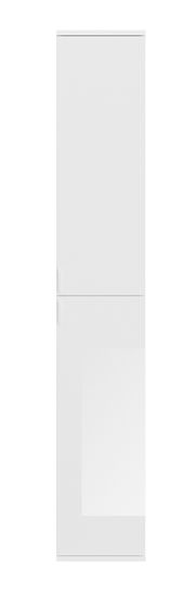 Weiße Garderobenkombination mit zwei Türen, Frontalansicht