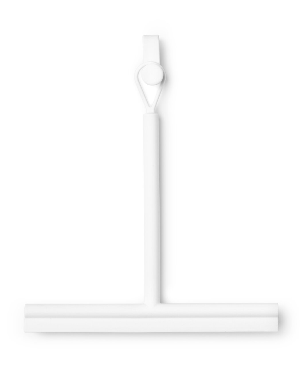 Brabantia Duschkabinenabzieher MINDSET Weißer Duschkabinenabzieher in Frontalansicht mit Aufhängeschlaufe.