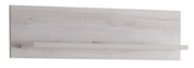 Wandplank van licht hout, gezien van voren