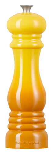 Gelbe Salzmühle aus Keramik von Le Creuset, Vorderansicht