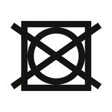 Symbol für nicht im Trockner trocknen, Vorderansicht
