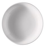 Weißer Suppenteller, 22 cm, Draufsicht