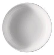 Weißer Suppenteller, 22 cm, Draufsicht