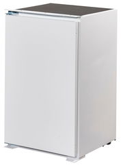 Weißer Küchenschrank aus der Perspektive von vorne links