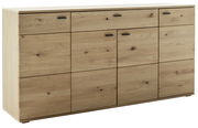 Holz-Sideboard mit mehreren Schubladen und Türen, frontale Perspektive